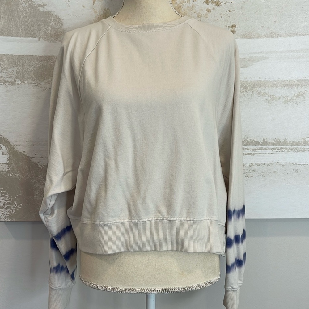 Z Supply Tye Dye Sleeve Sweatshirt Size Large